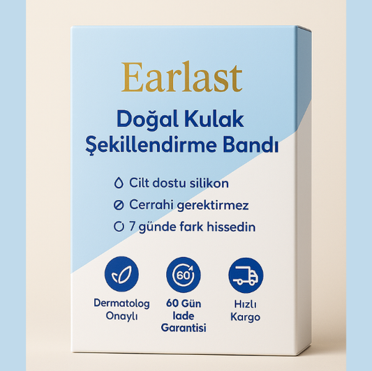 EARLAST™ Kulak Bandı (20 Adet 5-6 Ay Kullanım İçin Uygun)