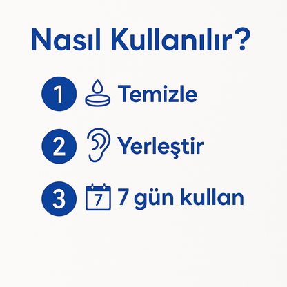 EARLAST™ Kulak Bandı (20 Adet 5-6 Ay Kullanım İçin Uygun)